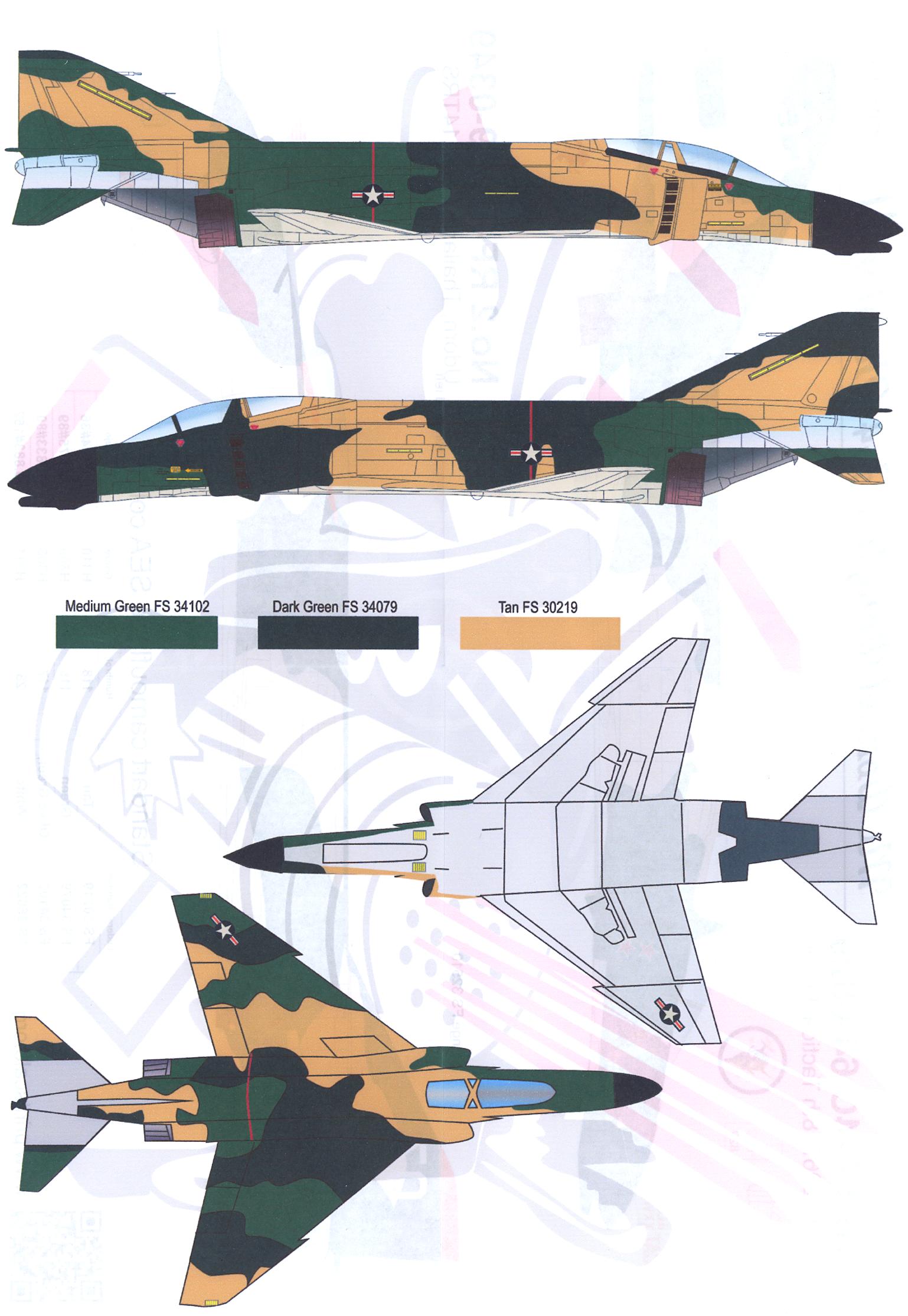 Print Scale Decals 1 32 MCDONNELL DOUGLAS F 4 PHANTOM II Part 1 EBay